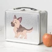 Kawaii German Shepherd Dog Metall Brotdose (Beispiel)