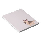 Kawaii German Shepherd Dog Notizblock (angewinkelt)