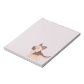 Kawaii German Shepherd Dog Notizblock (Rotiert)