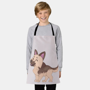 Kawaii German Shepherd Dog Schürze