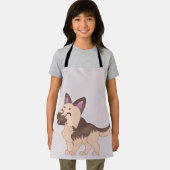 Kawaii German Shepherd Dog Schürze (Insitu)