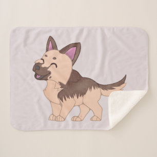 Kawaii German Shepherd Dog Sherpadecke