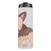 Kawaii German Shepherd Dog Thermosbecher (Vorderseite)