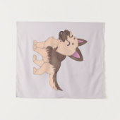 Kawaii German Shepherd Dog Wandteppich (Vorderseite (Horizontal))
