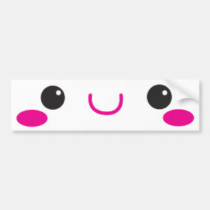 KAWAII GESICHT niedlich! Autoaufkleber