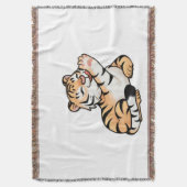 Kawaii-Gewebe-Decke mit kleinem Tiger Decke (Vorderseite Vertikal)