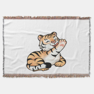 Kawaii-Gewebe-Decke mit kleinem Tiger Decke