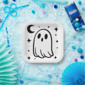 Kawaii Ghost am Abend Halloween-Party Pappteller (Party)