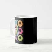 Kawaii Ghost Boo mit Glitzern Halloween farbenfroh Kaffeetasse (Vorderseite Links)