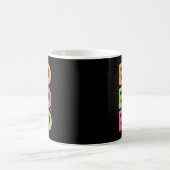 Kawaii Ghost Boo mit Glitzern Halloween farbenfroh Kaffeetasse (Mittel)