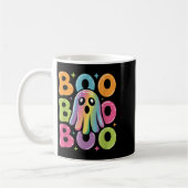 Kawaii Ghost Boo mit Glitzern Halloween farbenfroh Kaffeetasse (Links)