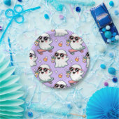 Kawaii Ghost Bubble Teepattern - Niedliches Pastel Pappteller (Party)