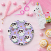 Kawaii Ghost Bubble Teepattern - Niedliches Pastel Pappteller (Party)