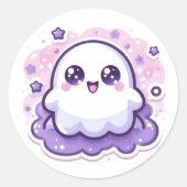 Kawaii Ghost Craft Sticker Niedlich Halloween Deko (Vorderseite)