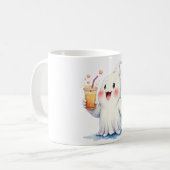 Kawaii Ghost Drinking Soda Tasse (Vorderseite Links)