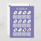 Kawaii Ghost Favorites 2025 Kalender Postkarte (Vorne/Hinten)