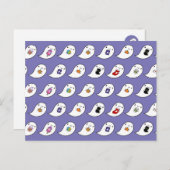 Kawaii Ghost Favorites Postkarte (Vorne/Hinten)