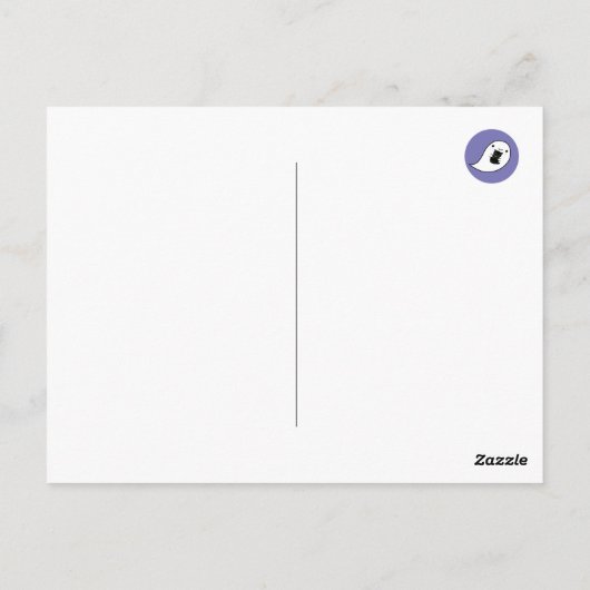 Kawaii Ghost Favorites Postkarte (Rückseite)