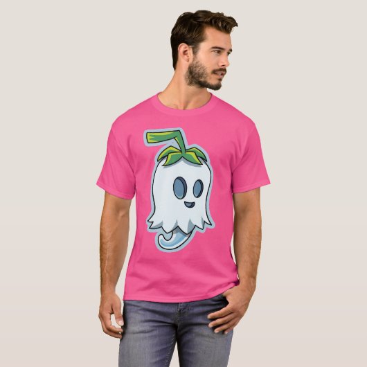 Kawaii Ghost Gemüse T-Shirt (Vorne ganz)