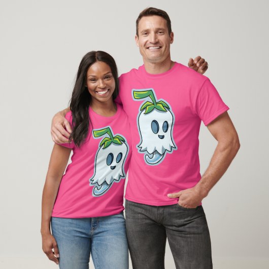 Kawaii Ghost Gemüse T-Shirt (Unisex)