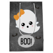 Kawaii Ghost Halloween Mittlere Geschenktüte (Rückseite)