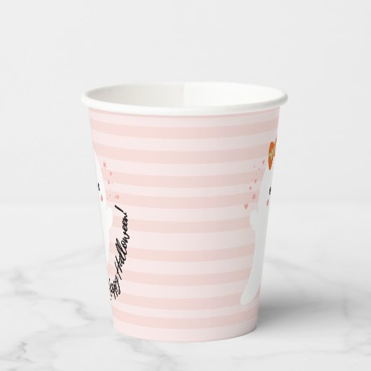 Kawaii Ghost Halloween Pappbecher (Links)