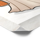 Kawaii Ghost Halloween Poster - Niedliche Mauer Ar (Ecke)