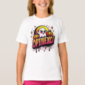 Kawaii Ghost & Jack O Lanterns Art T-Shirt (Vorderseite)