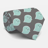 Kawaii Ghost Necktie Krawatte (Gerollt)