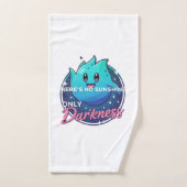 Kawaii Ghost No Sunshine Only Darkness Aesthetic Badhandtuch Set (Handtuch)