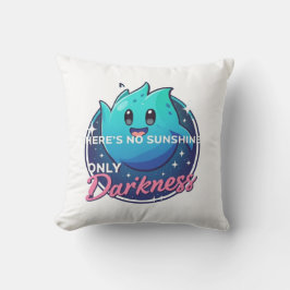 Kawaii Ghost No Sunshine Only Darkness Aesthetic Kissen