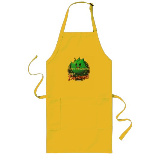 Kawaii Ghost No Sunshine Only Darkness Aesthetic Lange Schürze (Vorne)