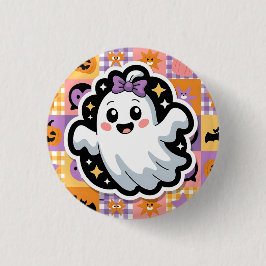 Kawaii Ghost Paper & Party Teller - Niedliches Pat Button
