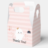 Kawaii Ghost Pink Halloween Danke Geschenkschachtel (Geöffnet)