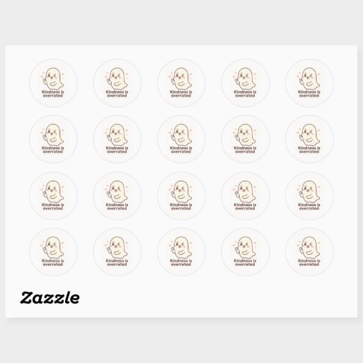 Kawaii Ghost Sticker | Cute Halloween Sticker  (Blatt)