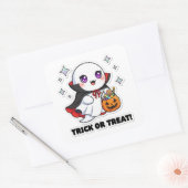 Kawaii Ghost Sticker - Niedlicher Halloween-Geist (Umschlag)