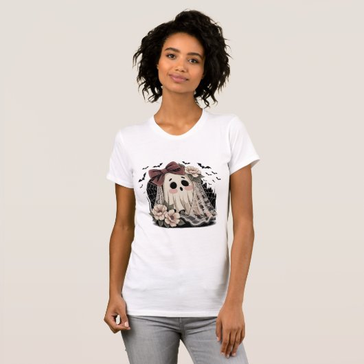 Kawaii Ghost T-Shirt (Vorne ganz)