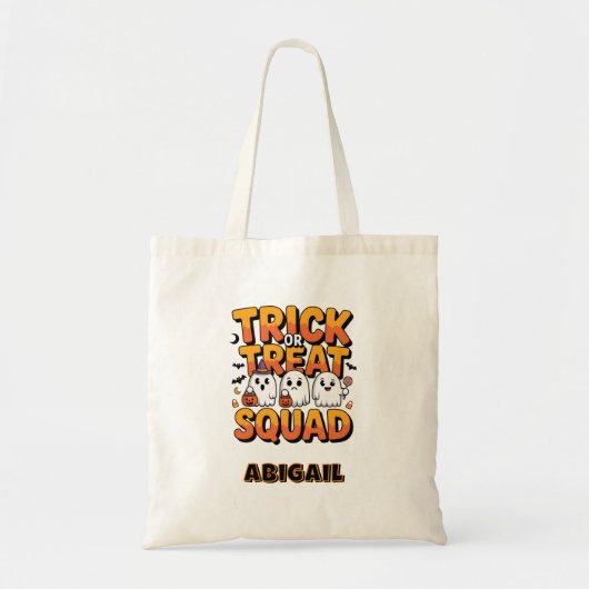 Kawaii Ghost Trick oder Treat Squad Halloween Cand Tragetasche (Vorne)