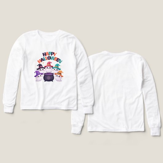 Kawaii Ghost Witches Halloween (Design Vorderseite & Rückseite)