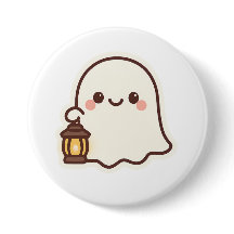 Kawaii Ghost with Lantern - Niedlich Spirit Design