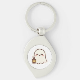 Kawaii Ghost with Lantern - Niedlich Spirit Design Schlüsselanhänger