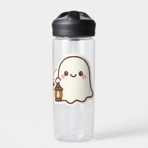 Kawaii Ghost with Lantern - Niedlich Spirit Design Trinkflasche
