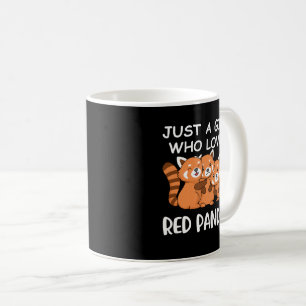 Kawaii gibt Frauen nur ein Mädchen, das Red Panda Kaffeetasse
