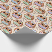 Kawaii Gingerbread Crew Geschenkpapier (Ecke)