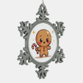 Kawaii Gingerbread Man Cute Christmas Ornament (Links)