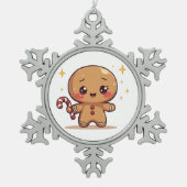 Kawaii Gingerbread Man Cute Christmas Ornament (Vorderseite)