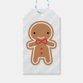 Kawaii Gingerbread Man Geschenkanhänger (Vorderseite)