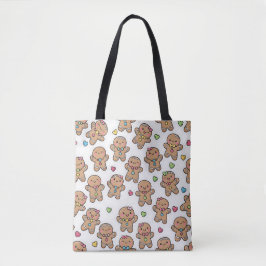 Kawaii Gingerbread Men Christmas Tote Bag Tasche