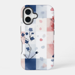 Kawaii Gingham Pastel Phone Case iPhone 16 Hülle