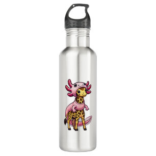 Kawaii Giraffe Axolotl Costume Edelstahlflasche